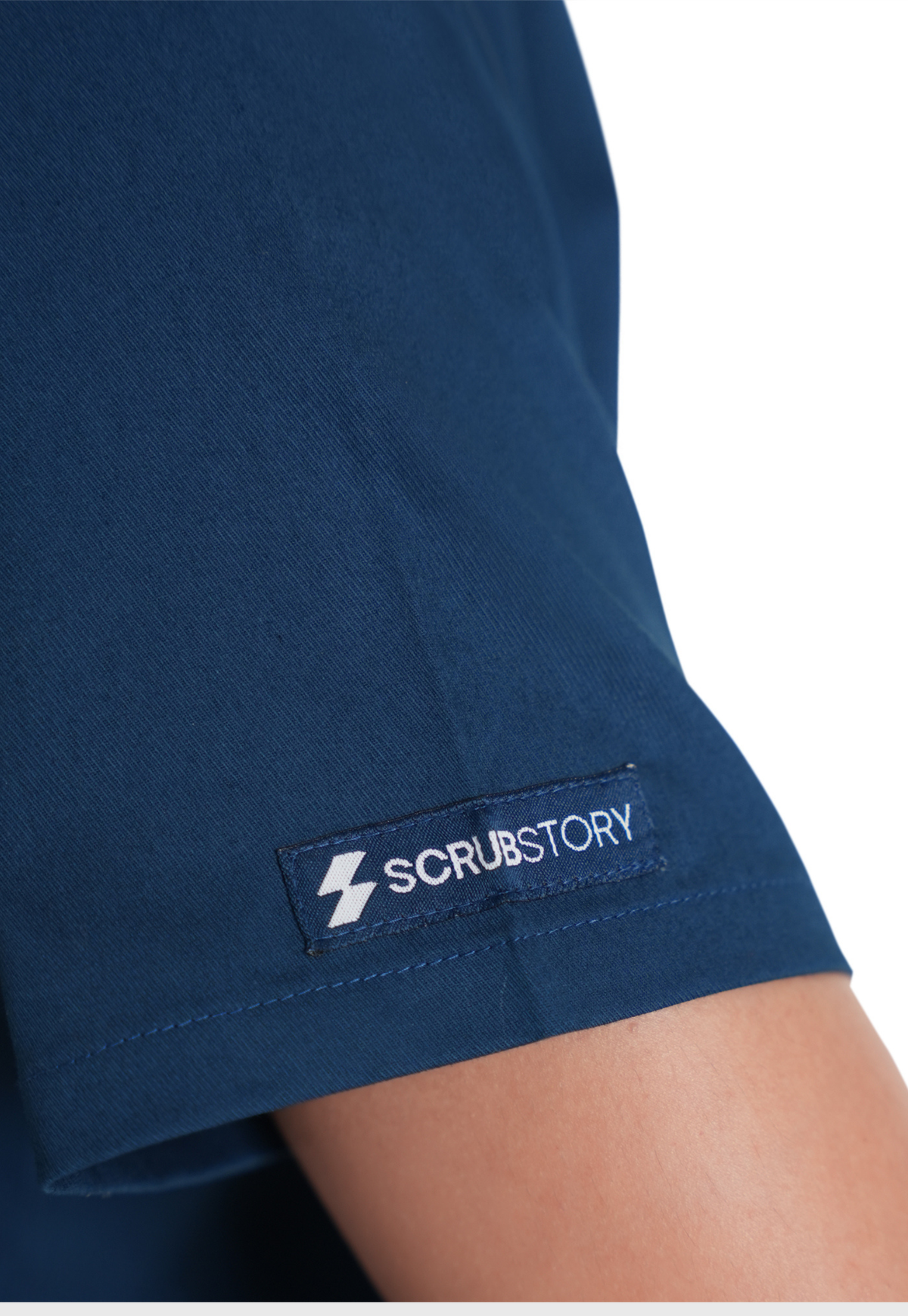 Scrub Top - Women's Cotton V-Neck 2 Pocket#color_Air Blue