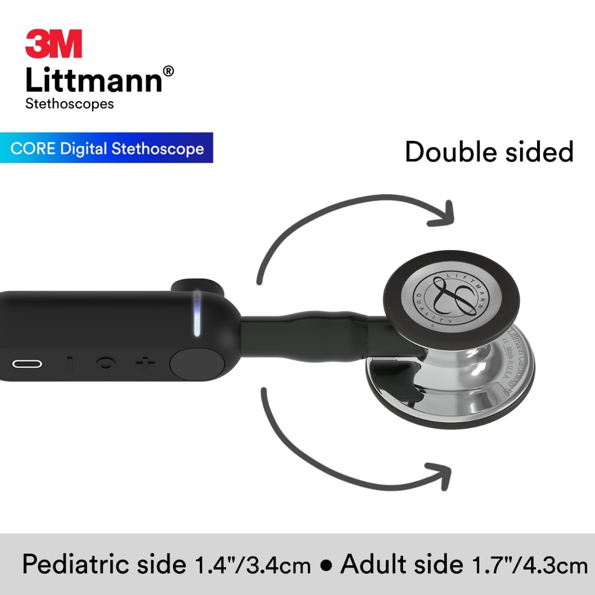 Core Digital 8890 with Mirror Chestpiece, Black Tube and Stem