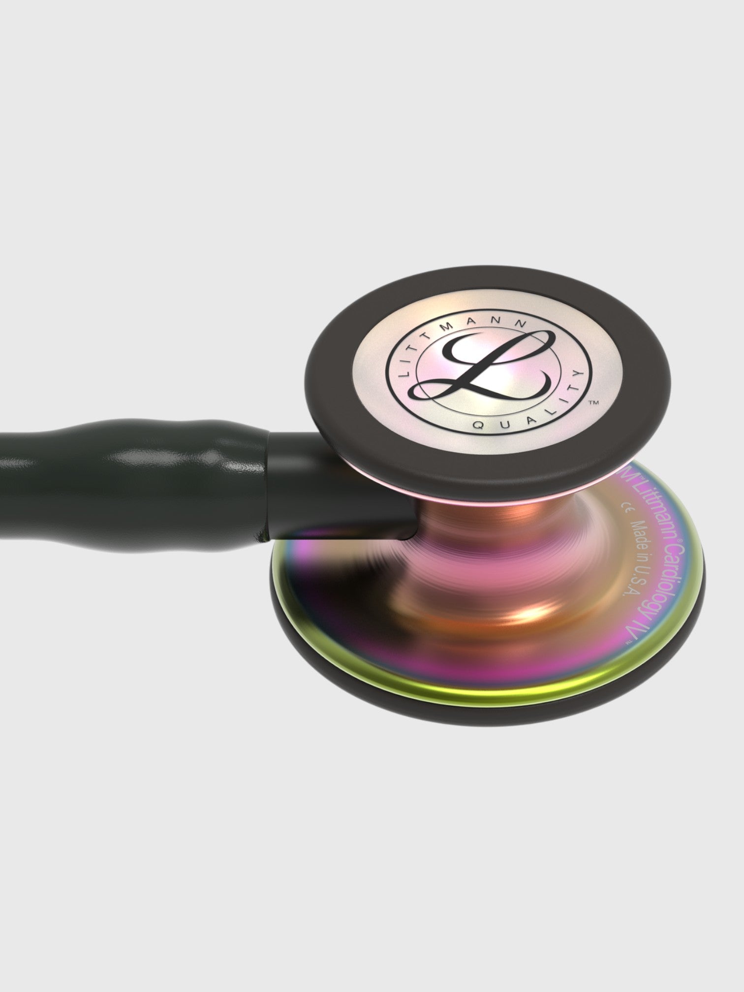 Cardiology IV 6165 with Rainbow Finish Chestpiece, Black Tube and Stem