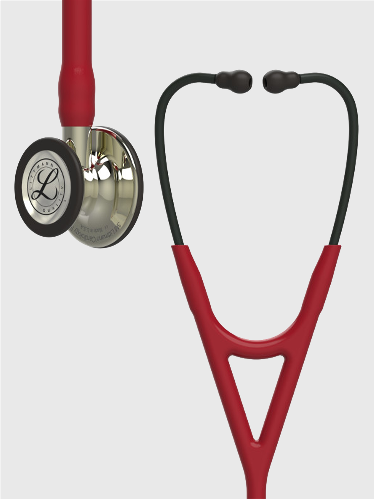 Cardiology IV 6176 with Champagne Finish Chestpiece and Burgundy Tube
