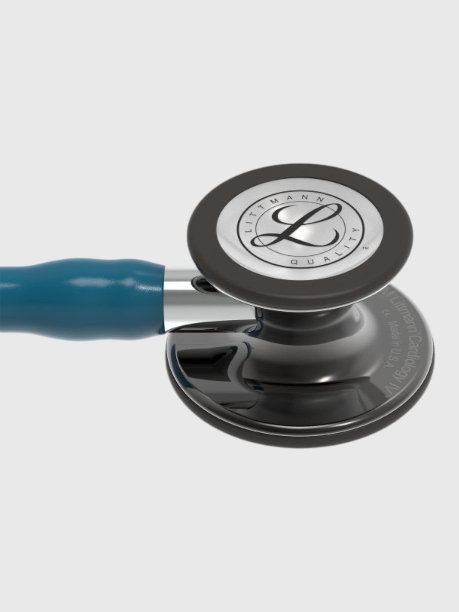 Cardiology IV 6234 with High Polish Smoke Finish Chestpiece, Caribbean blue Tube and Mirror Stem