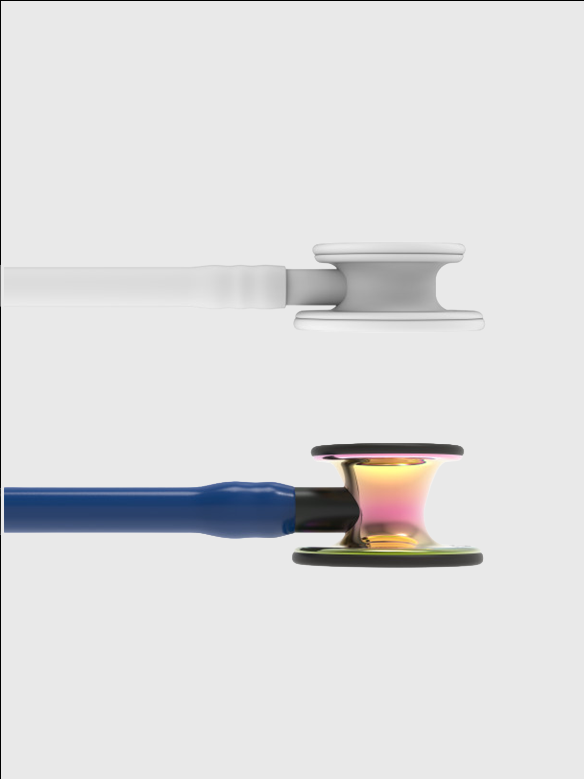 Cardiology IV 6242 with High Polish Rainbow Finish Chestpiece, Navy Tube and Black Stem