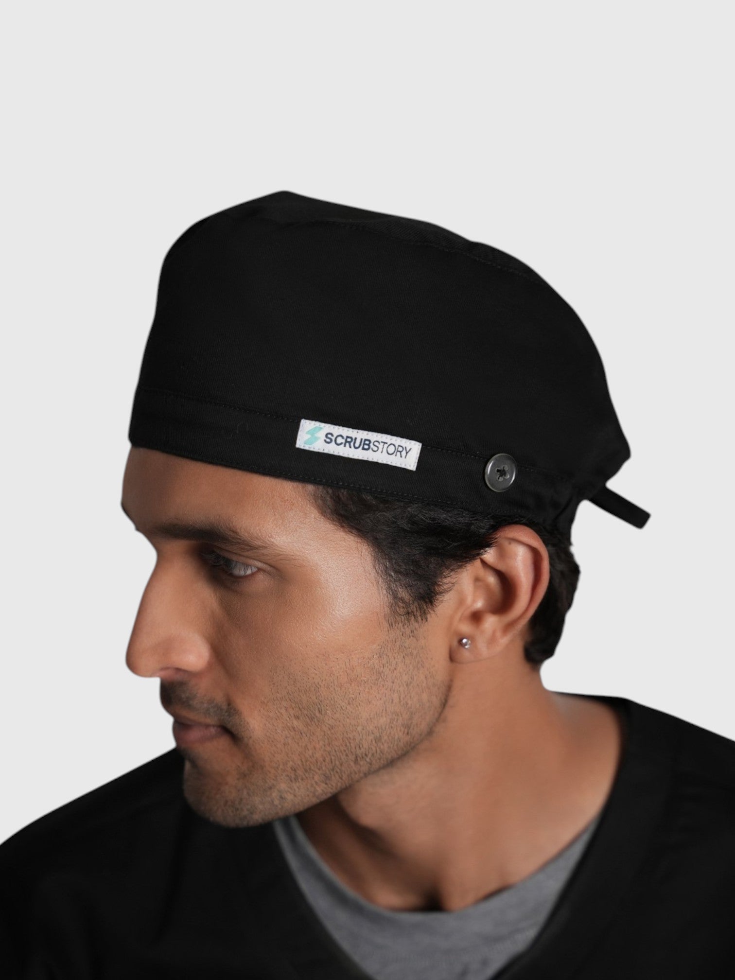 Halo Scrub Cap#Color_Black