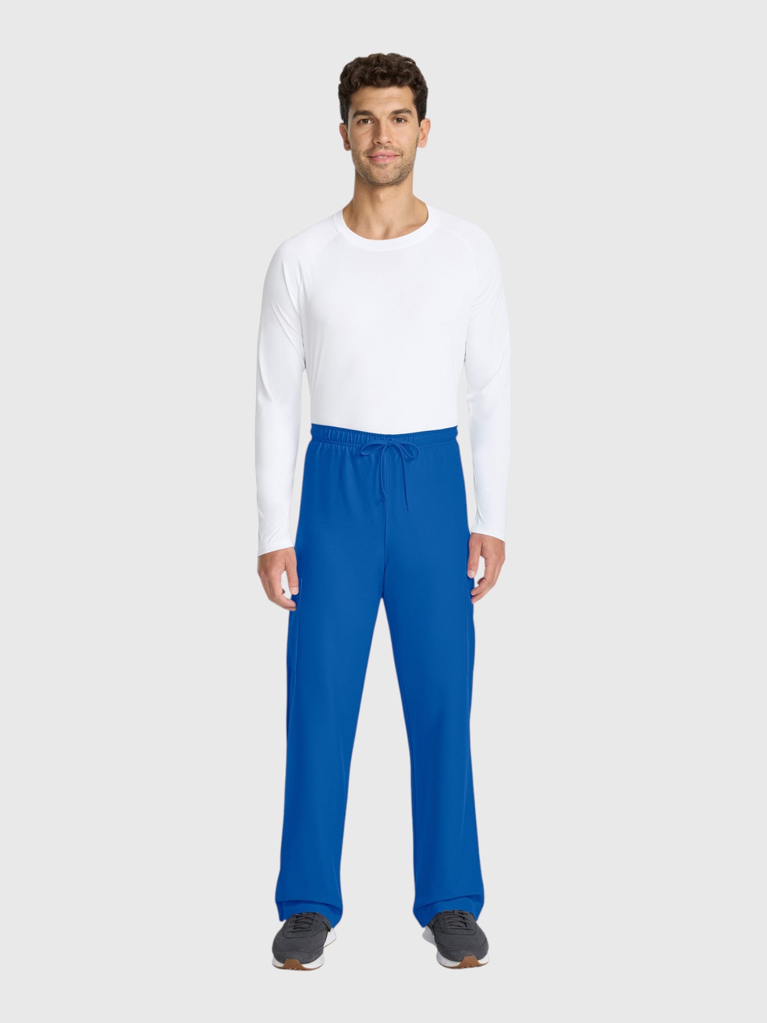 Straight Leg 3 Pocket Unisex Scrub Pant#Color_Royal Blue