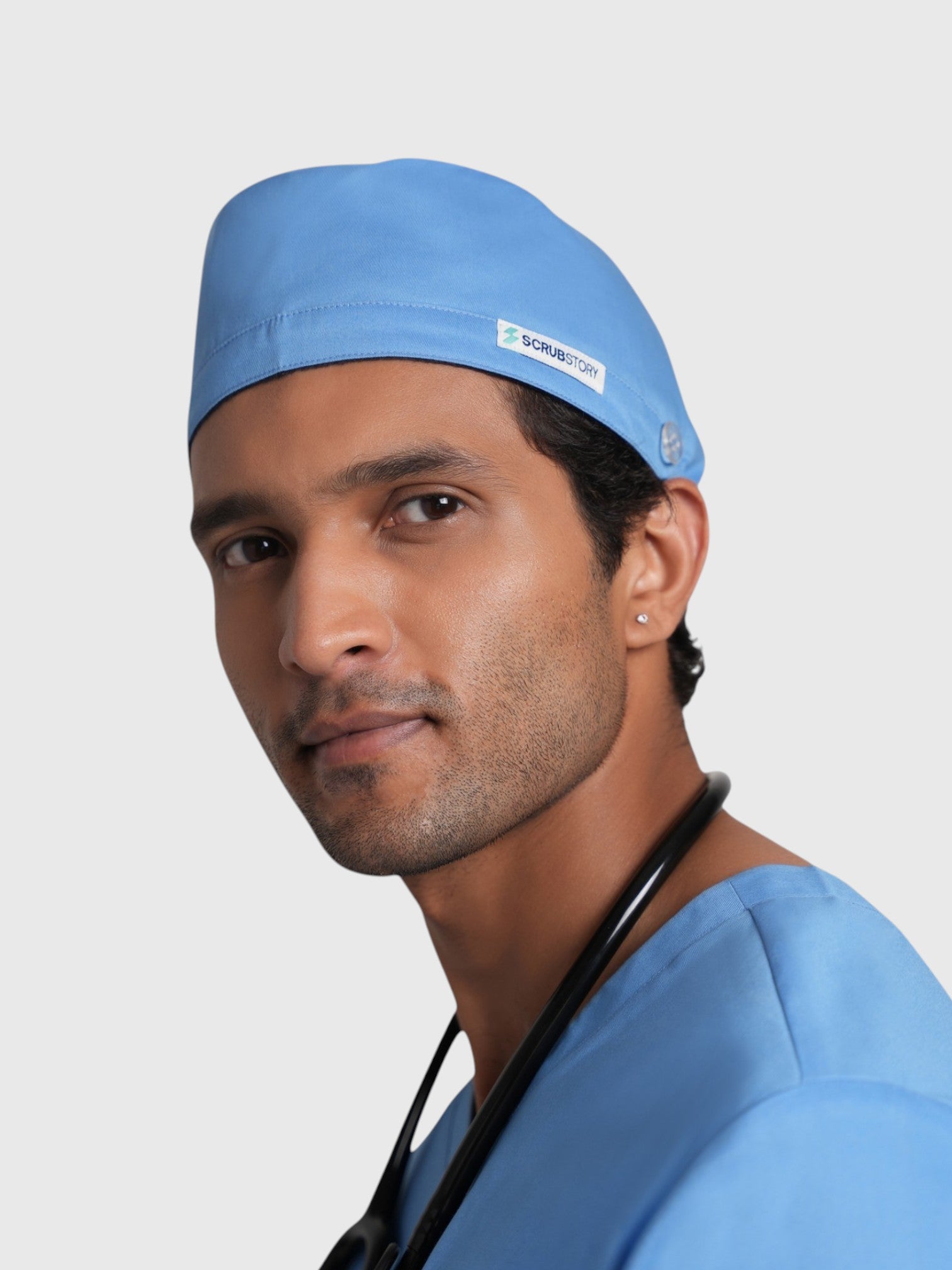 Halo Scrub Cap#Color_Ceil Blue