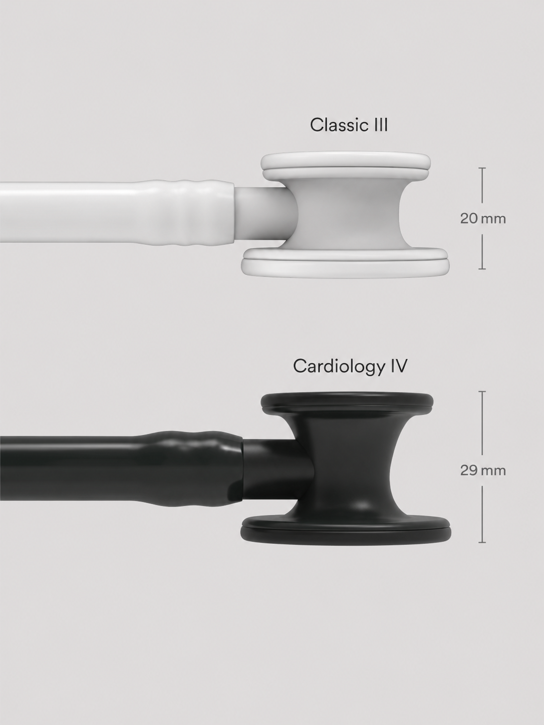 Cardiology IV 6163 with Black Finish Chestpiece, Black Tube and Stem
