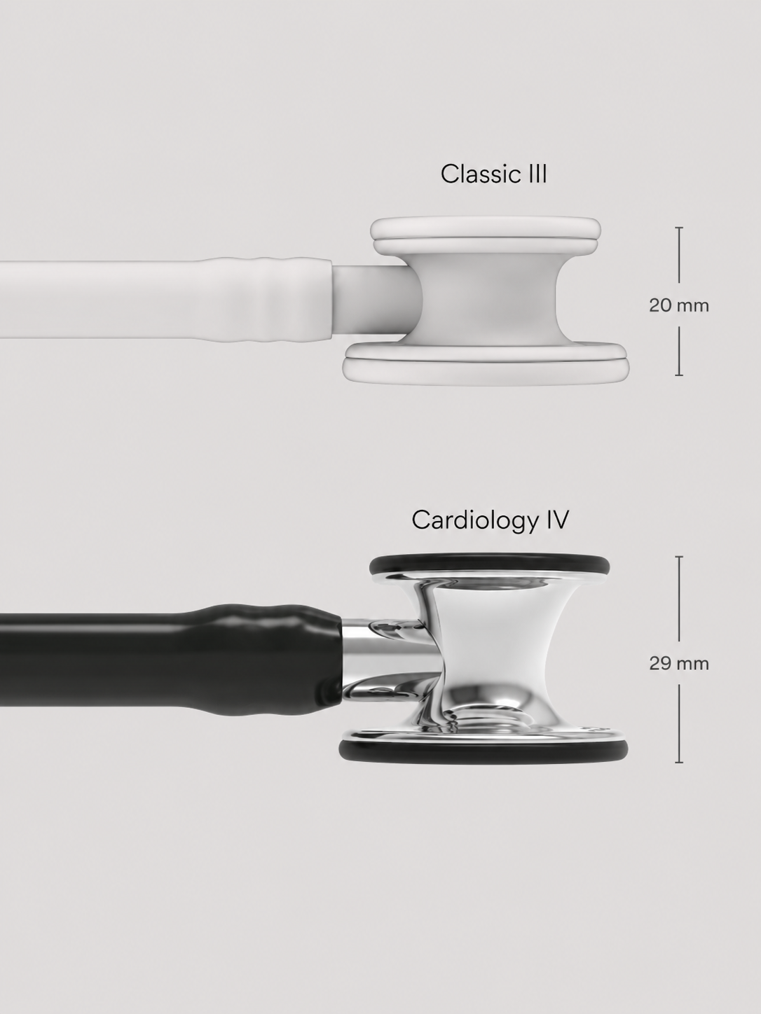 Cardiology IV 6177 with Mirror Finish Chestpiece and Black Tube