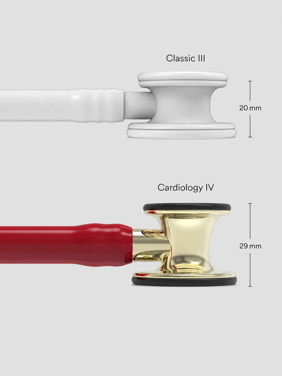 Cardiology IV 6176 with Champagne Finish Chestpiece and Burgundy Tube