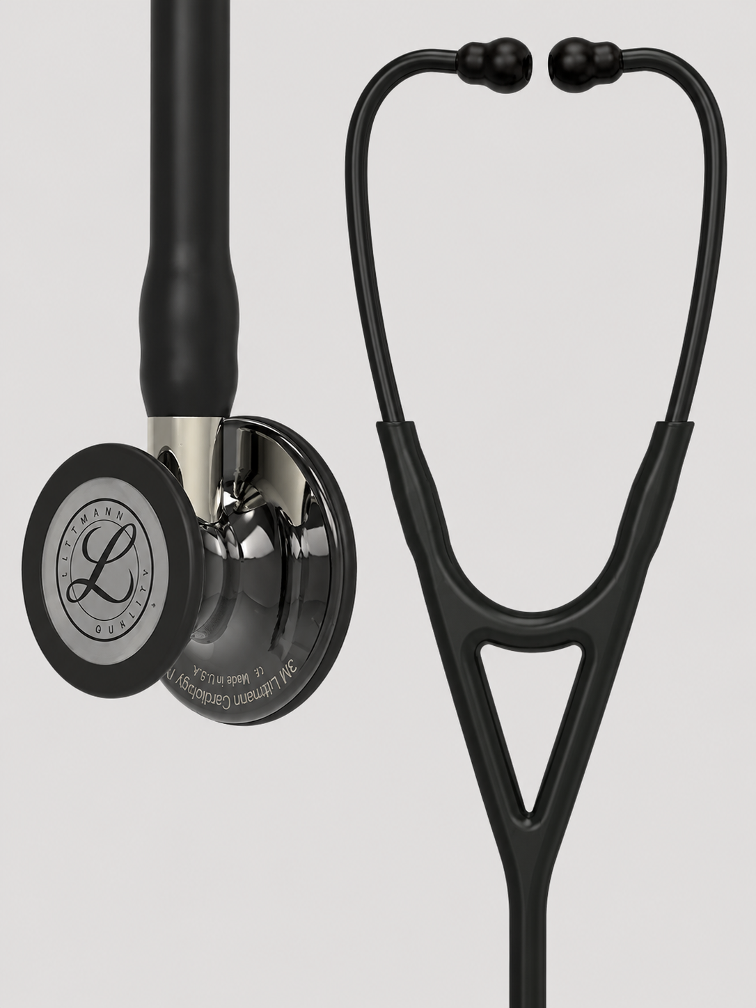 Cardiology IV 6204 with High Polish Smoke Finish Chestpiece, Caribbean Black Tube and Champagen Stem