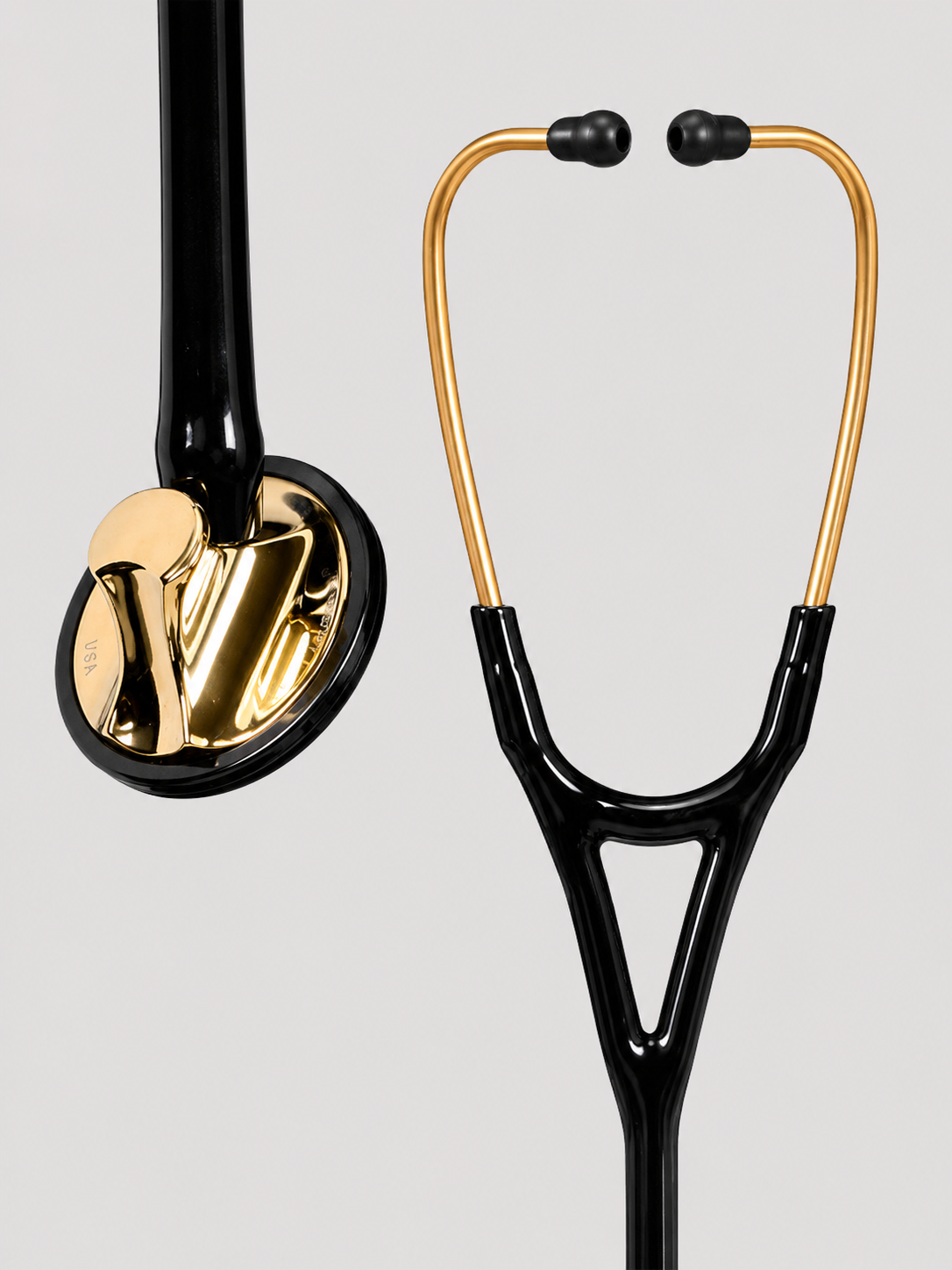 Master Cardiology 2175 with Brass Finish Chestpiece and Black Tube