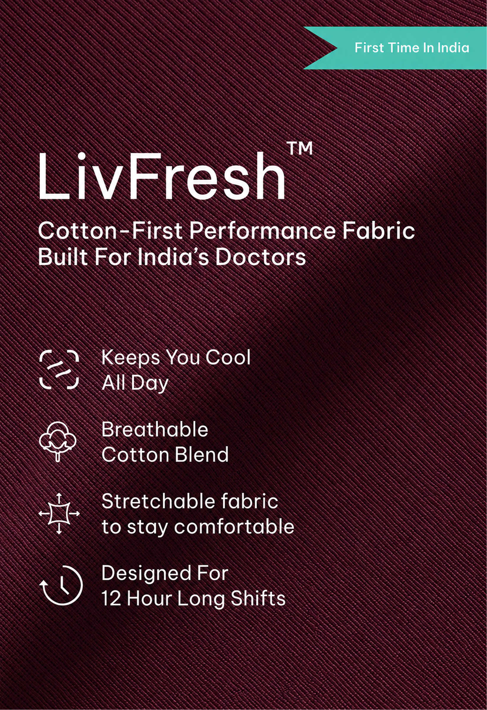 Modern V-Neck 3 Pocket Men's Cotton Scrub Top#Color_Royal Plum