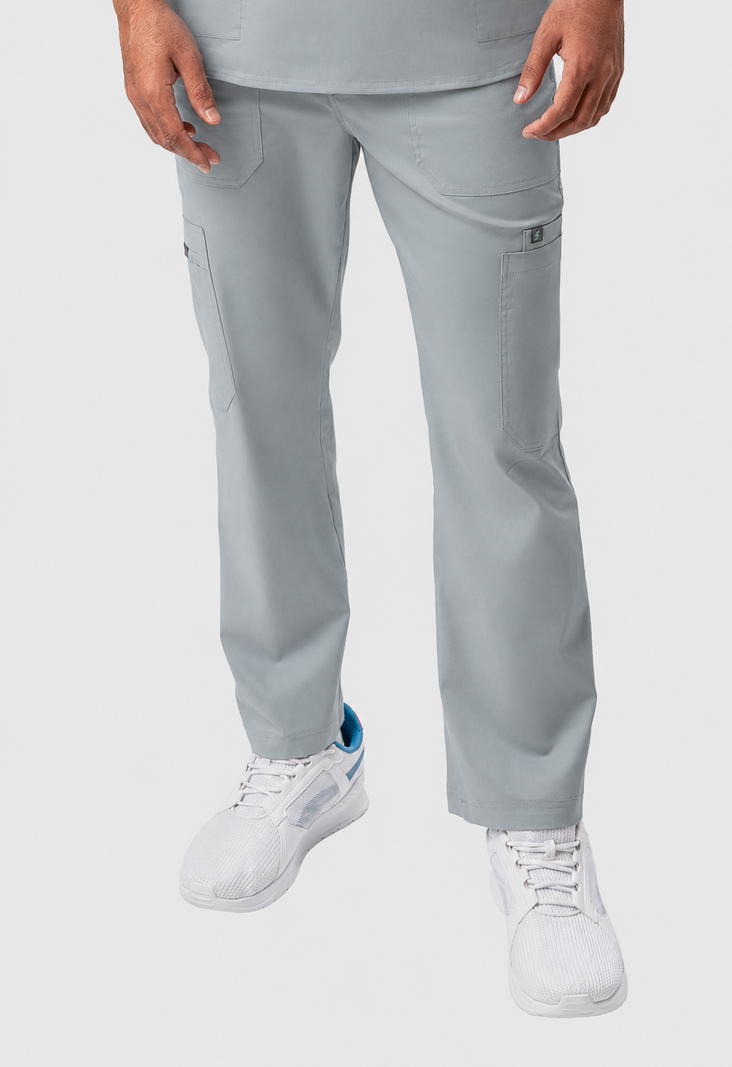 Cargo 6 Pocket Men's Cotton Scrub Pant#Color_Slate Grey