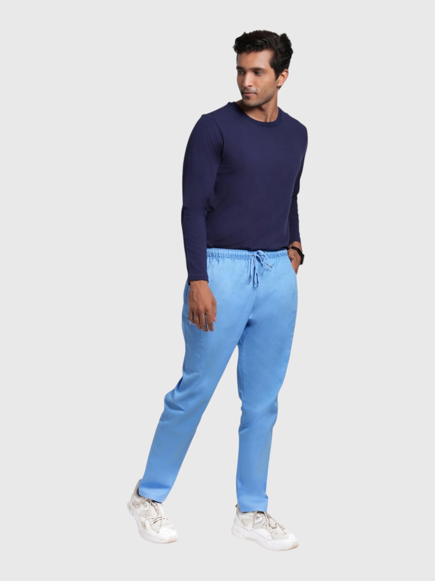 CloudFresh Men Full Sleeve Underscrub#Color_Navy Blue