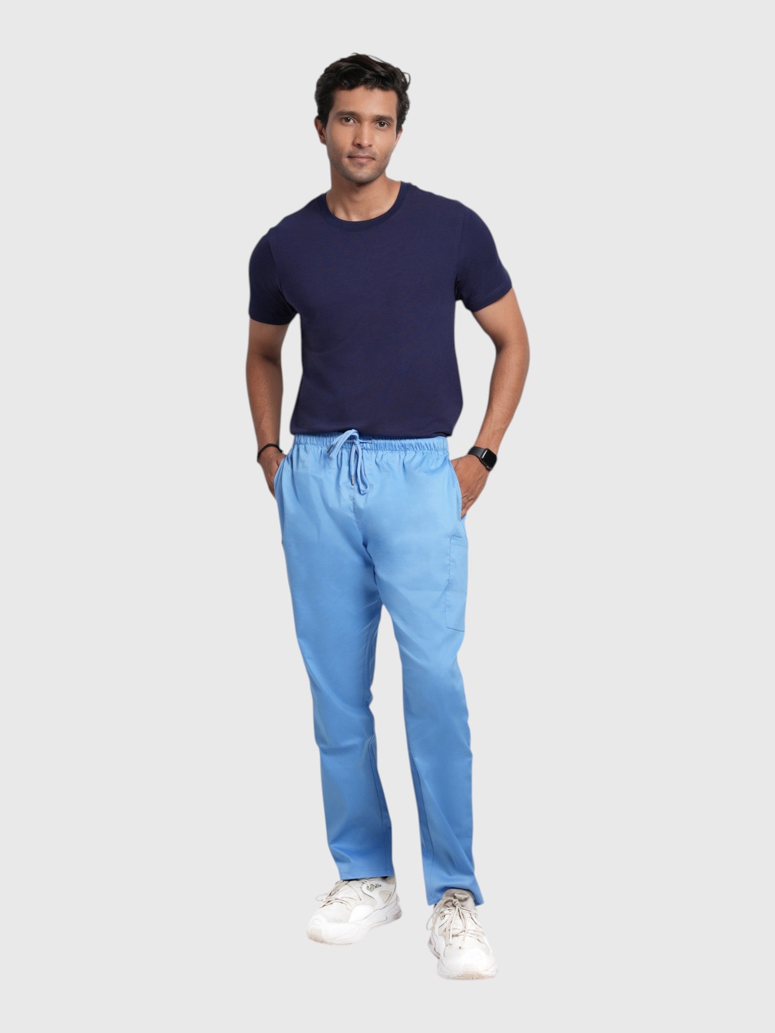 CloudFresh Men Half Sleeve Underscrub#Color_Navy Blue