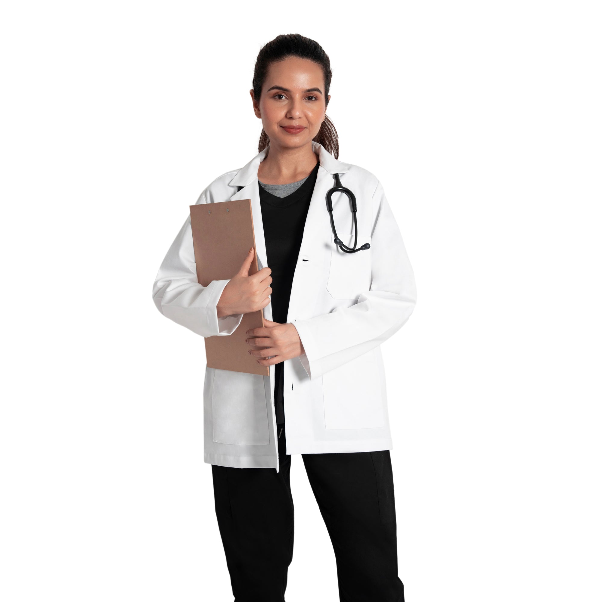 Woman's Short Labcoat with Long Sleeve