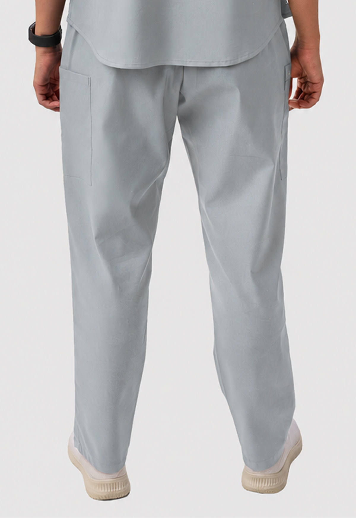 Straight 4 Pockets Women's Cotton Scrub Pant#Color_Slate Grey