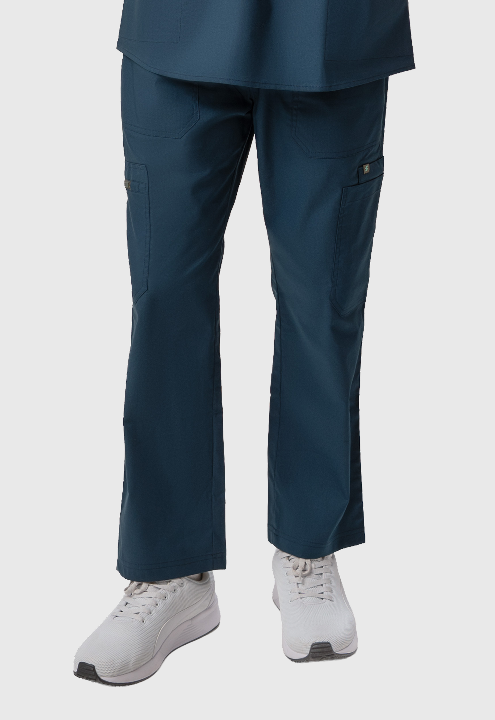 Cargo 6 Pocket Men's Cotton Scrub Pant#Color_Air Blue