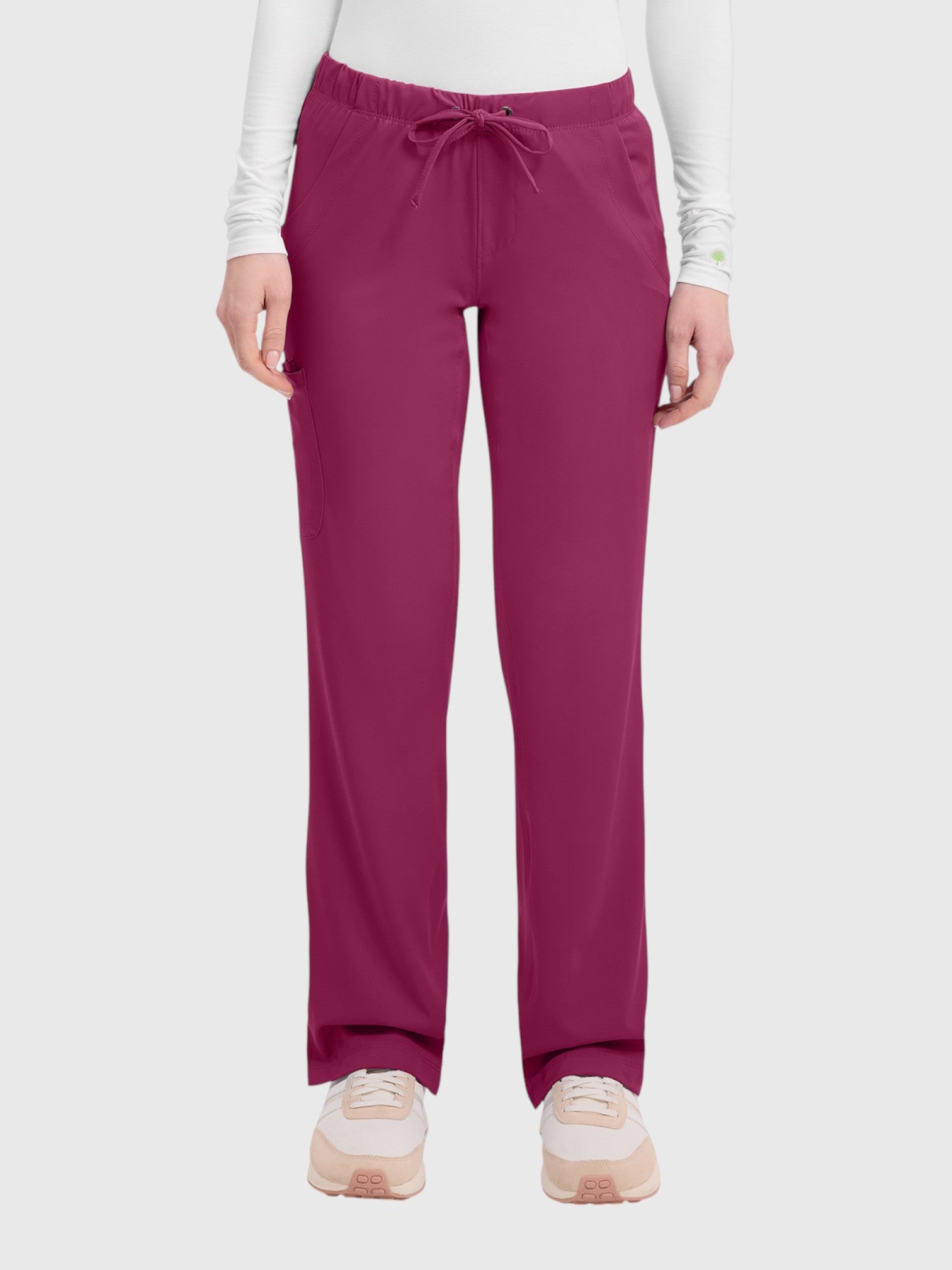 Cargo 6 Pocket Women’s Scrub Pant#Color_Wine