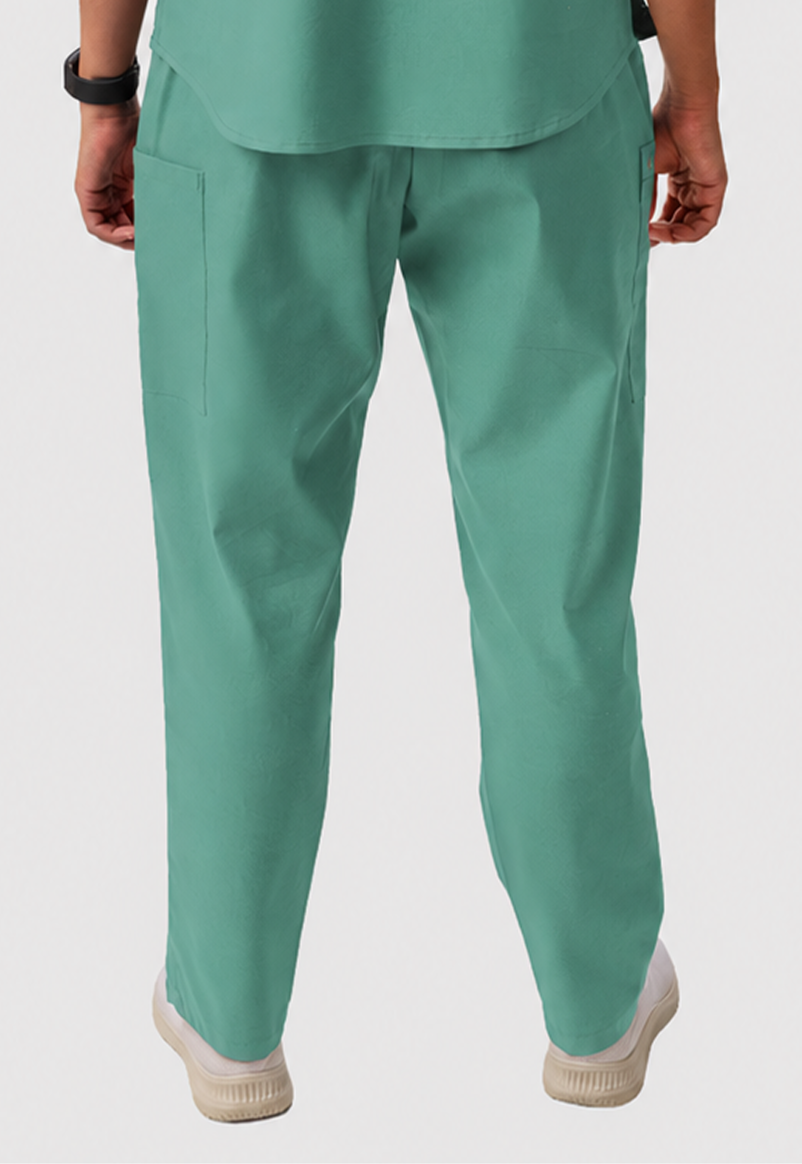 Straight 4 Pockets Women's Cotton Scrub Pant#Color_Ocean Teal