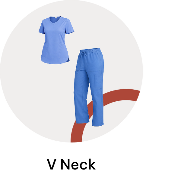 V Neck Women Scrub Set