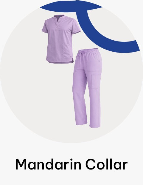 ss mandarin collar Scrub sets
