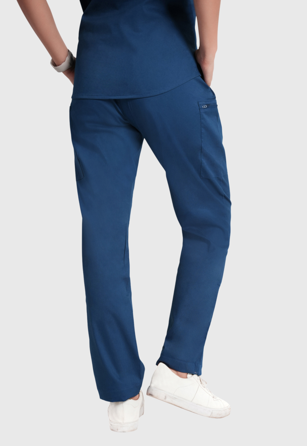 Scrub Pant - Women's Cotton 4 Pockets#color_Air Blue