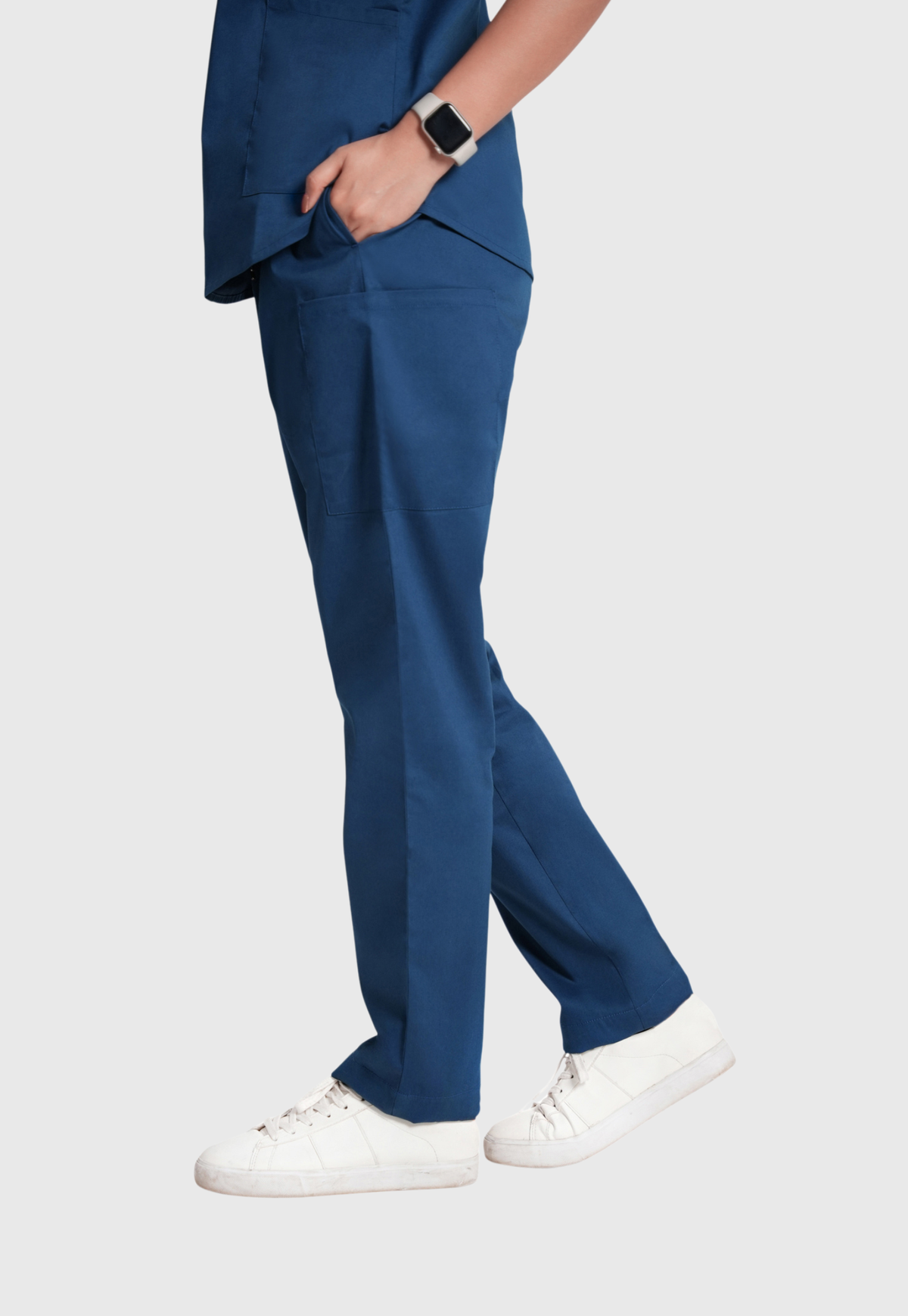 Scrub Pant - Women's Cotton 4 Pockets#color_Air Blue