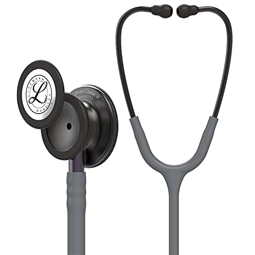 3M™ Littmann® Classic III™ Monitoring Stethoscope, Smoke Chestpiece, Gray Tube, Violet Gray Stem,5873