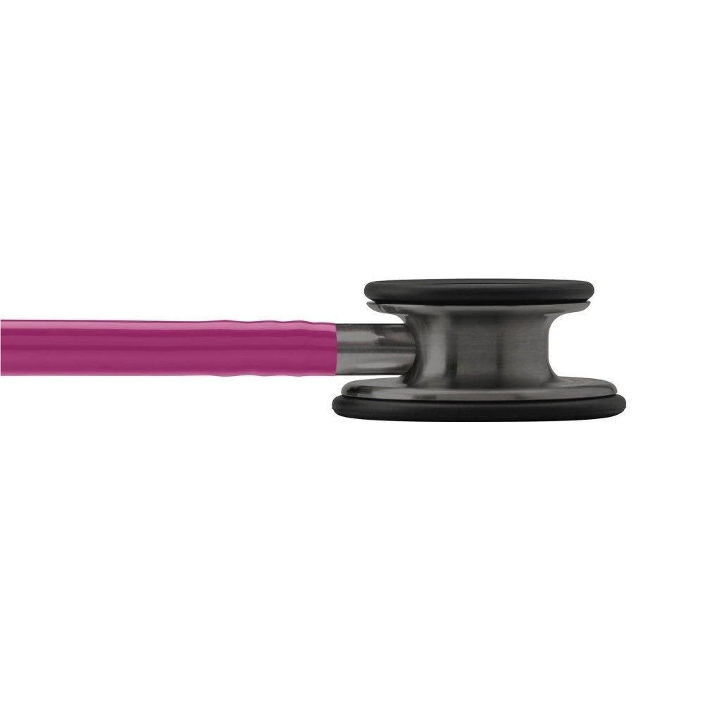 3M™ Littmann® Classic III™ Monitoring Stethoscope, Smoke-Finish Chestpiece, black stem and headset, Raspberry Tube,5871