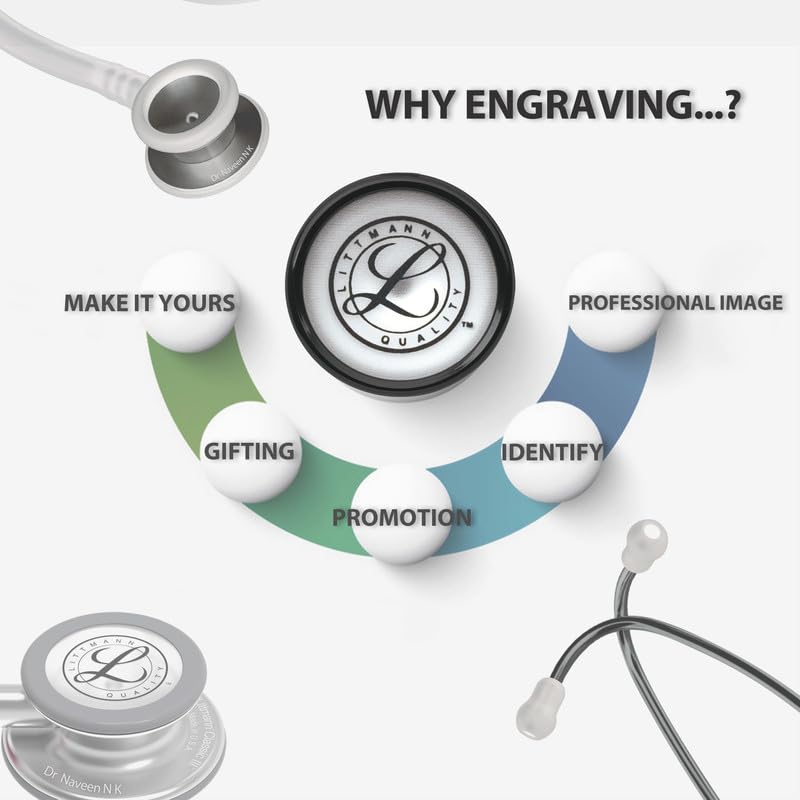 3M™ Littmann® Classic III™ Monitoring Stethoscope, Smoke Chestpiece, Gray Tube, Violet Gray Stem,5873