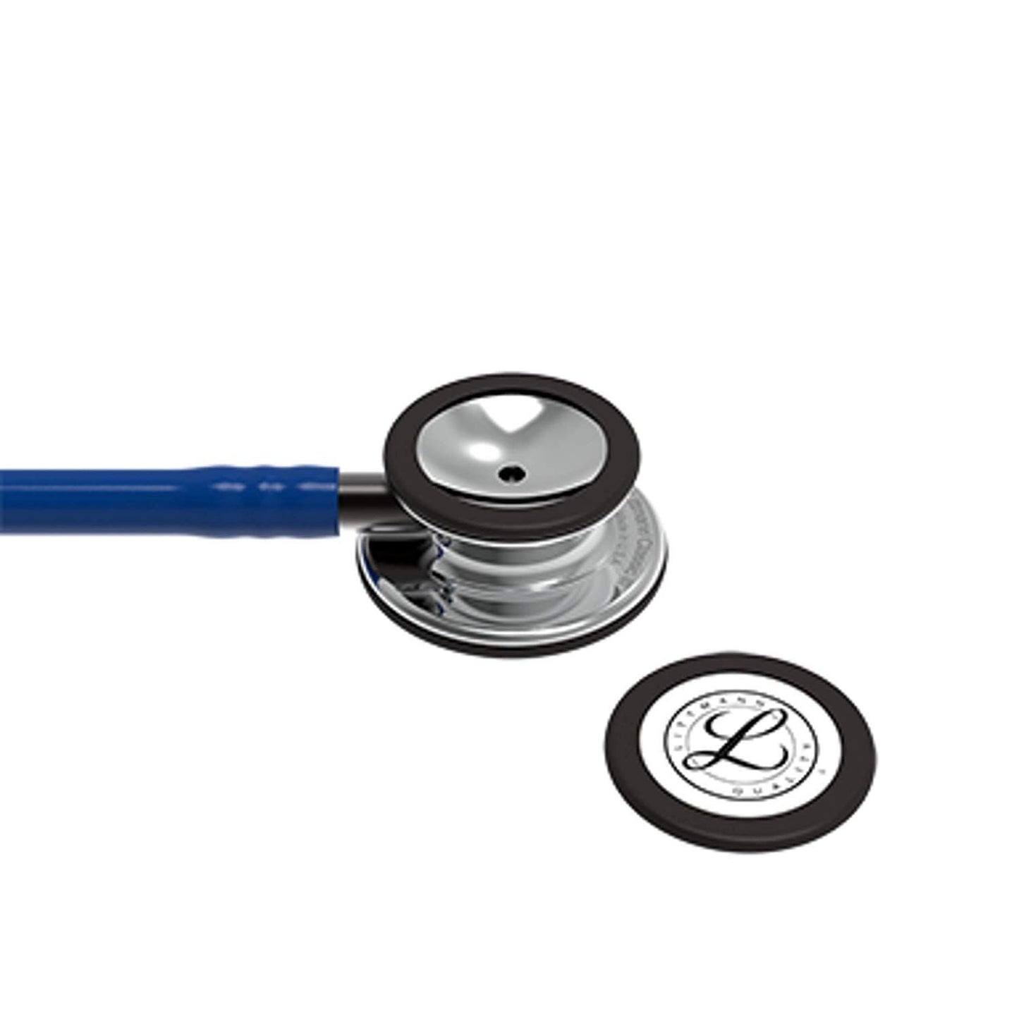 3M™ Littmann® Classic III™ Monitoring Stethoscope, Mirror - Finish Chestpiece, Navy Blue Tube, Smoke Stem,5863