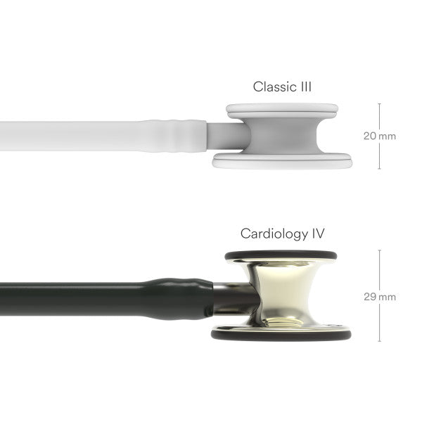 Cardiology IV 6165 with Rainbow Finish Chestpiece, Black Tube and Stem