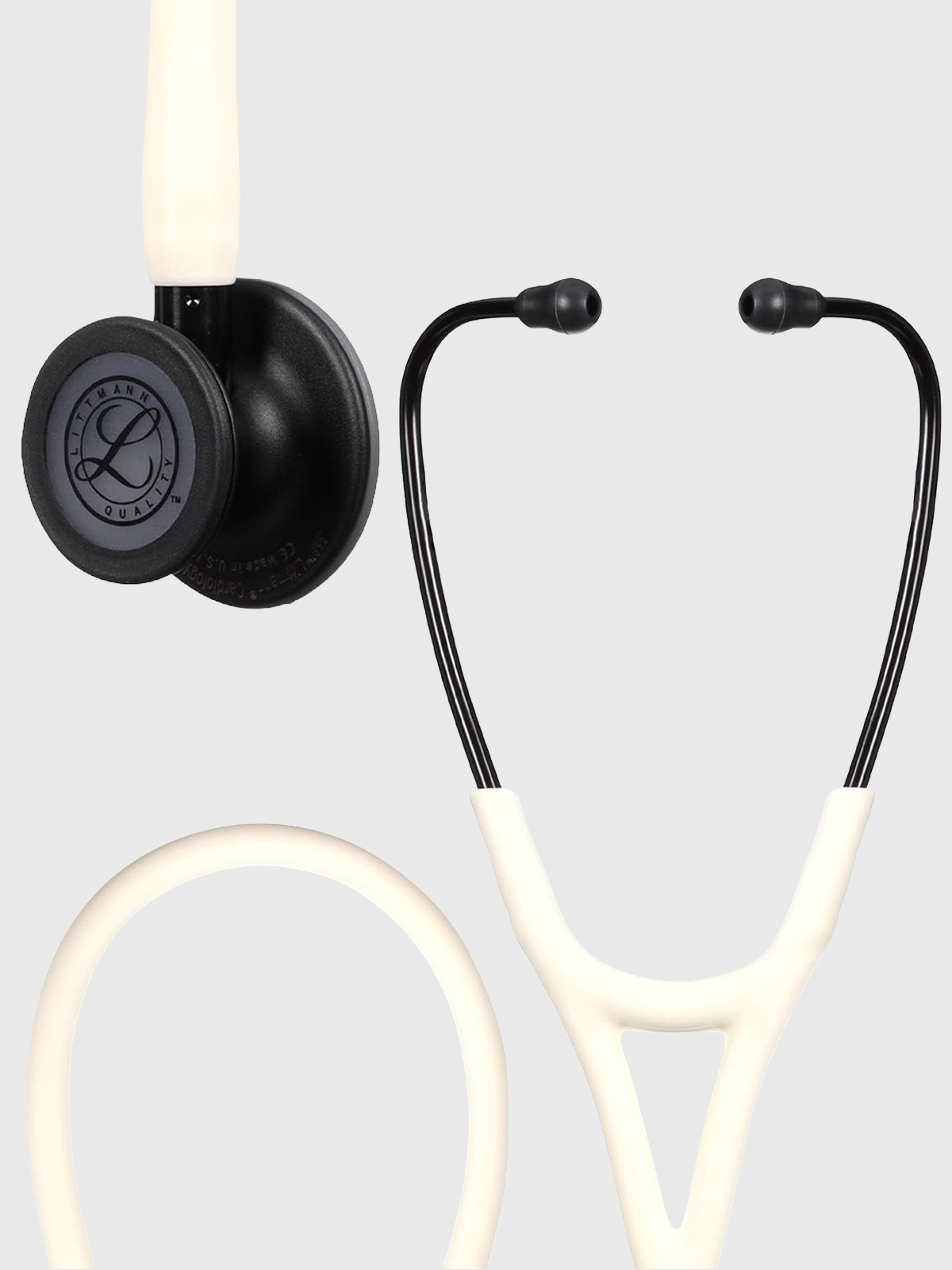 Cardiology IV 6186C with Black Finish Chestpeice and Satin Finish Tube