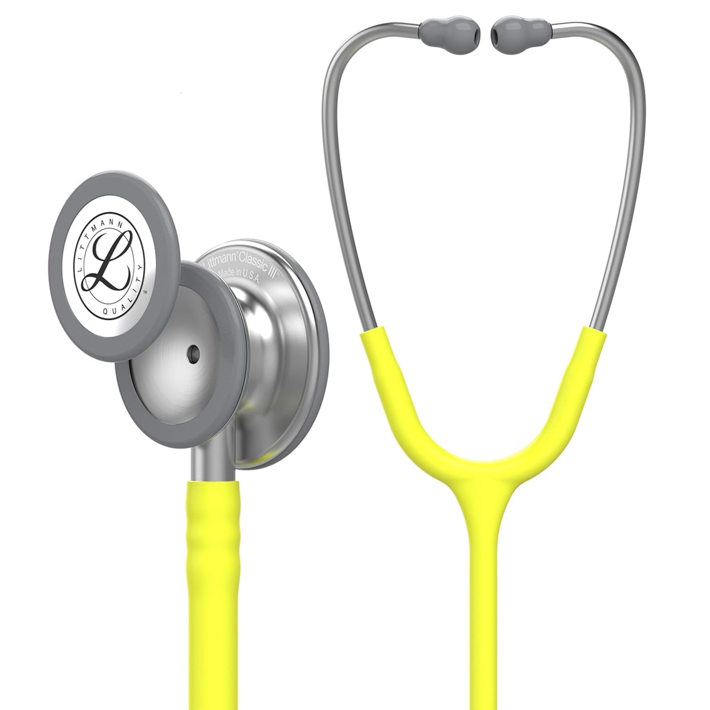3M™ Littmann® Classic III™ Monitoring Stethoscope, Lemon-Lime Tube, 27 in, 5839