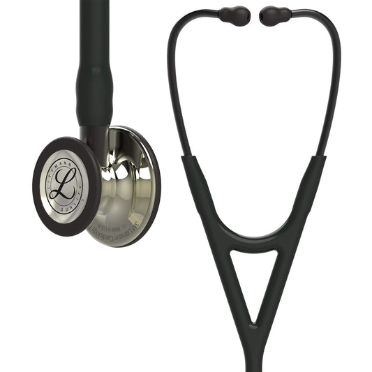 3M™ Littmann® Cardiology IV™ Stethoscope, Champagne-Finish Chestpiece, Black Tube, 27 inch, 6179