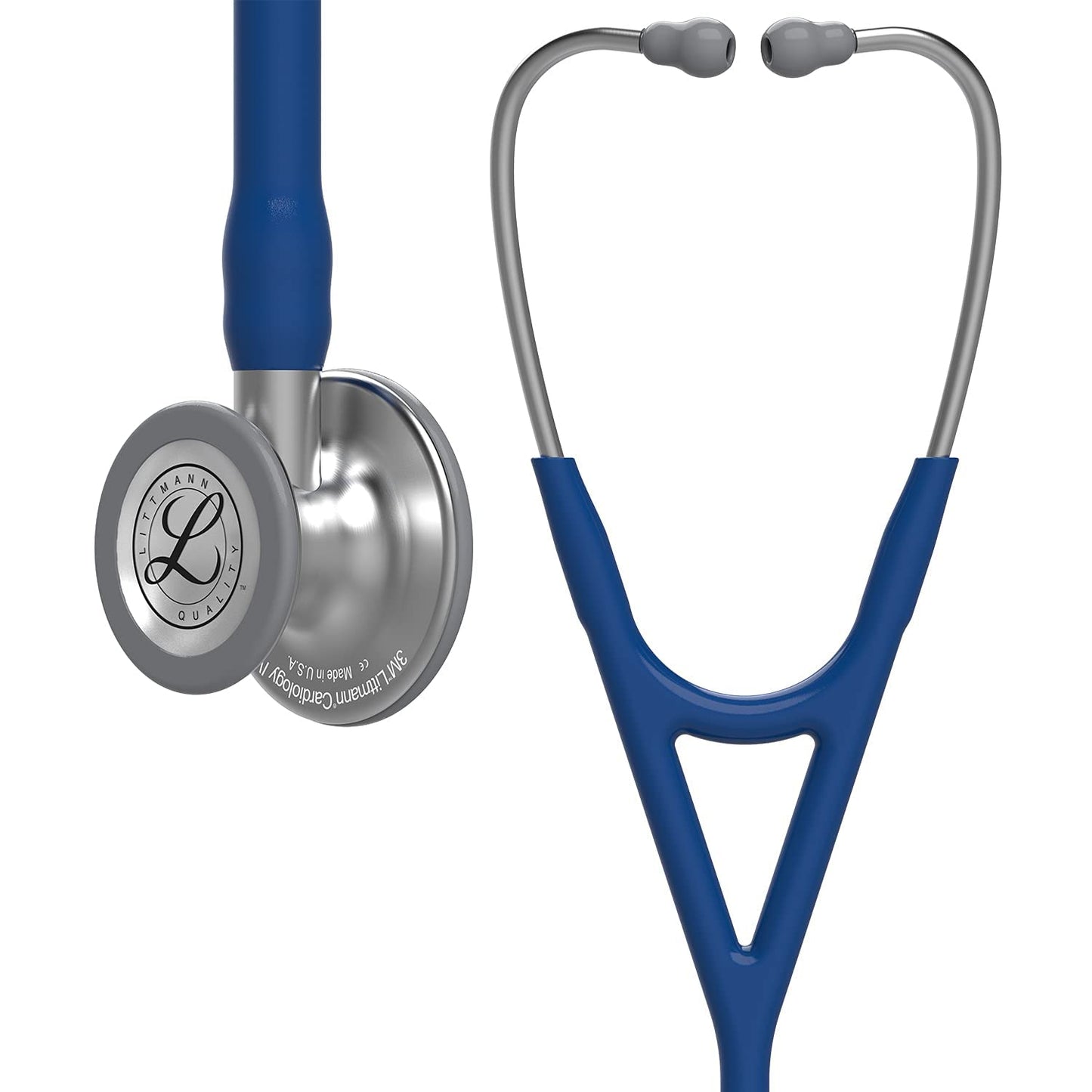 3M™ Littmann® Cardiology IV™ Stethoscope, Standard-Finish Chestpiece, Navy Blue Tube, 27 inch, 6154