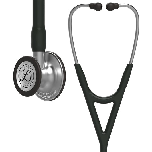 3M™ Littmann® Cardiology IV™ Stethoscope, Standard-Finish Chestpiece, Black Tube, 27 inch, 6152
