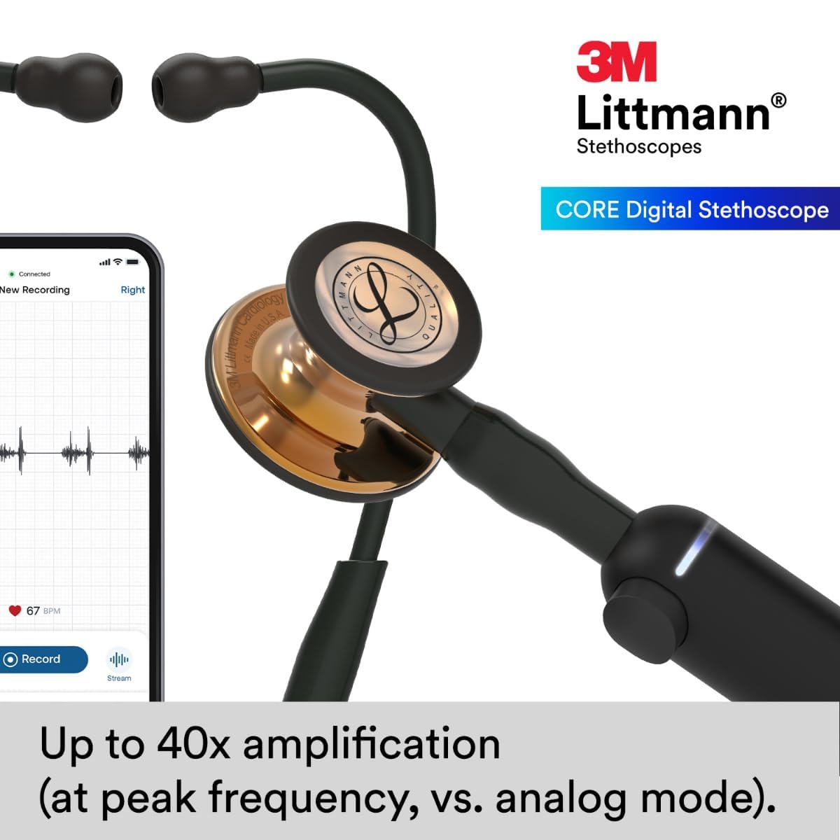 3M™ Littmann® CORE Digital Stethoscope
,8870,Copper Finish