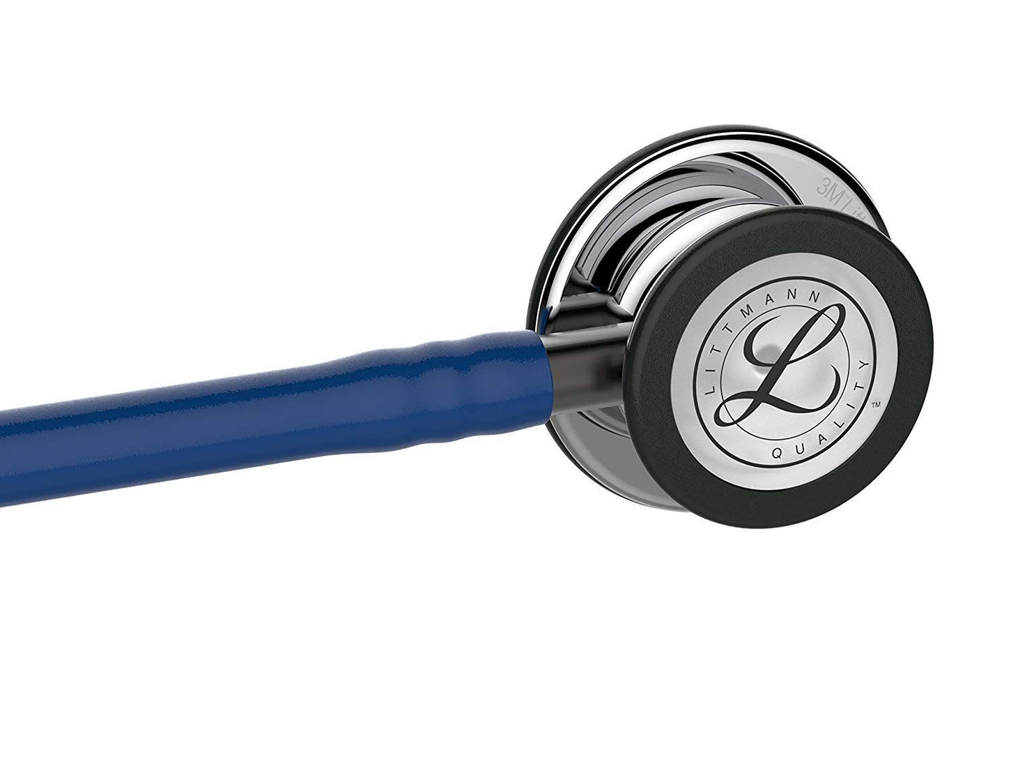 3M™ Littmann® Classic III™ Monitoring Stethoscope, Mirror - Finish Chestpiece, Navy Blue Tube, Smoke Stem,5863
