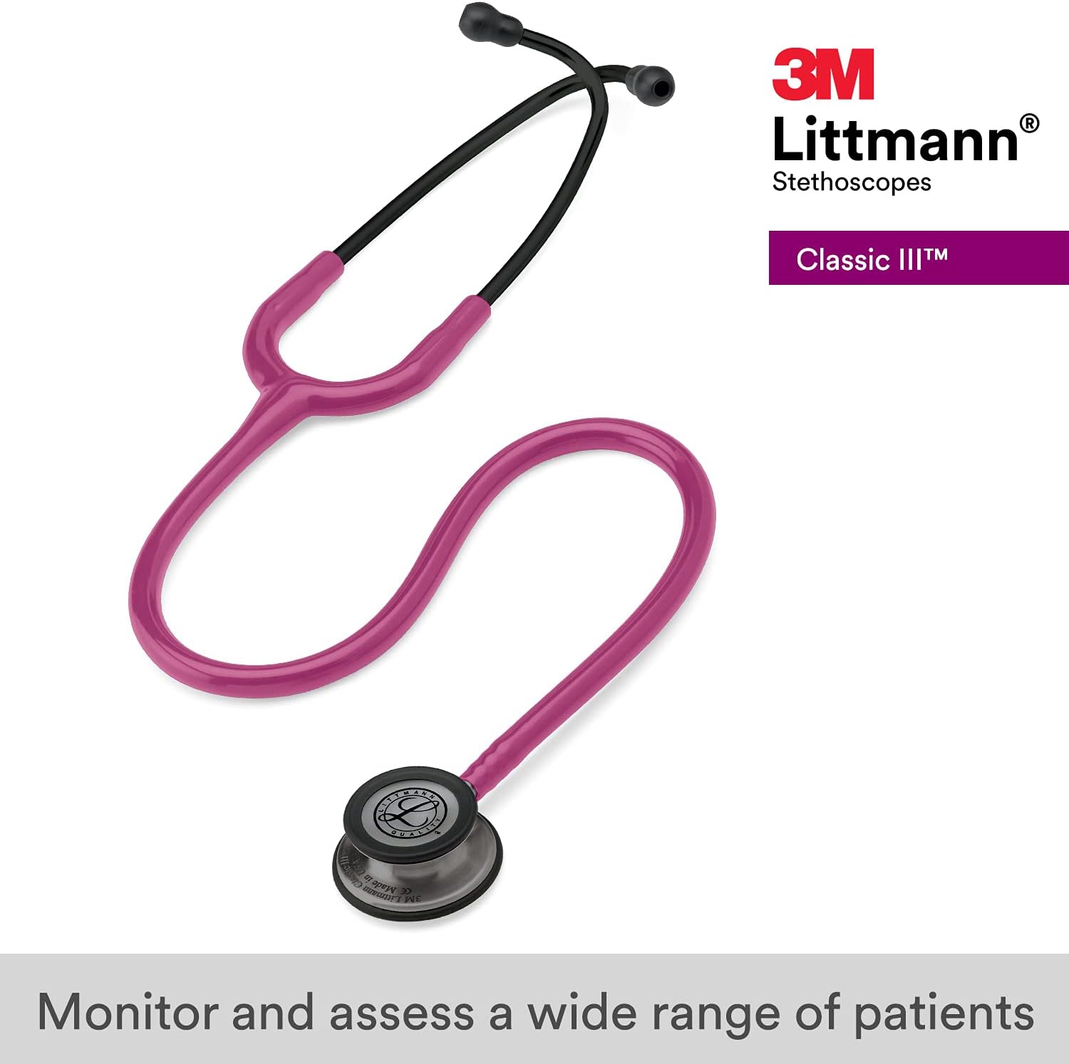 Classic III 5871 with Smoke Finish Chestpiece, Raspberry Tube and Black Stem