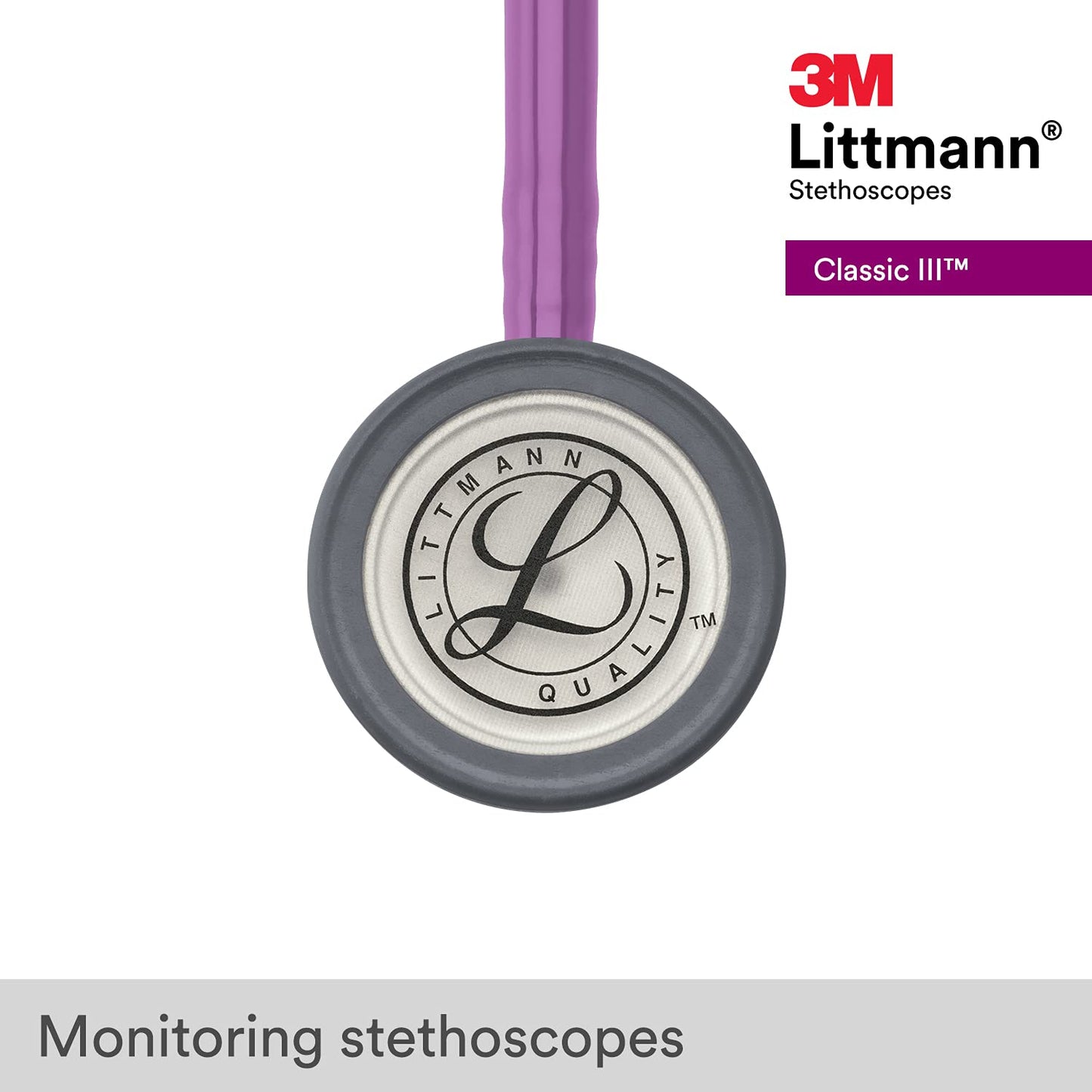 3M™ Littmann® Classic III™ Monitoring Stethoscope, Lavender Tube, 27, in, 5832