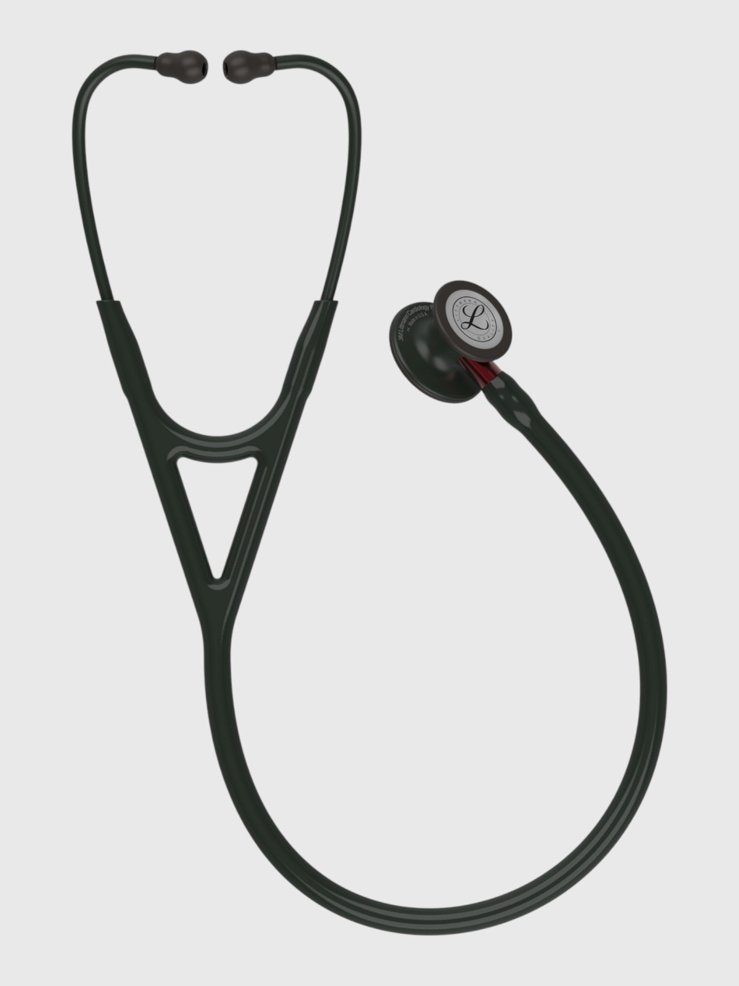 Cardiology IV 6200 with Black Finish Chestpiece, Black Tube and Red Stem