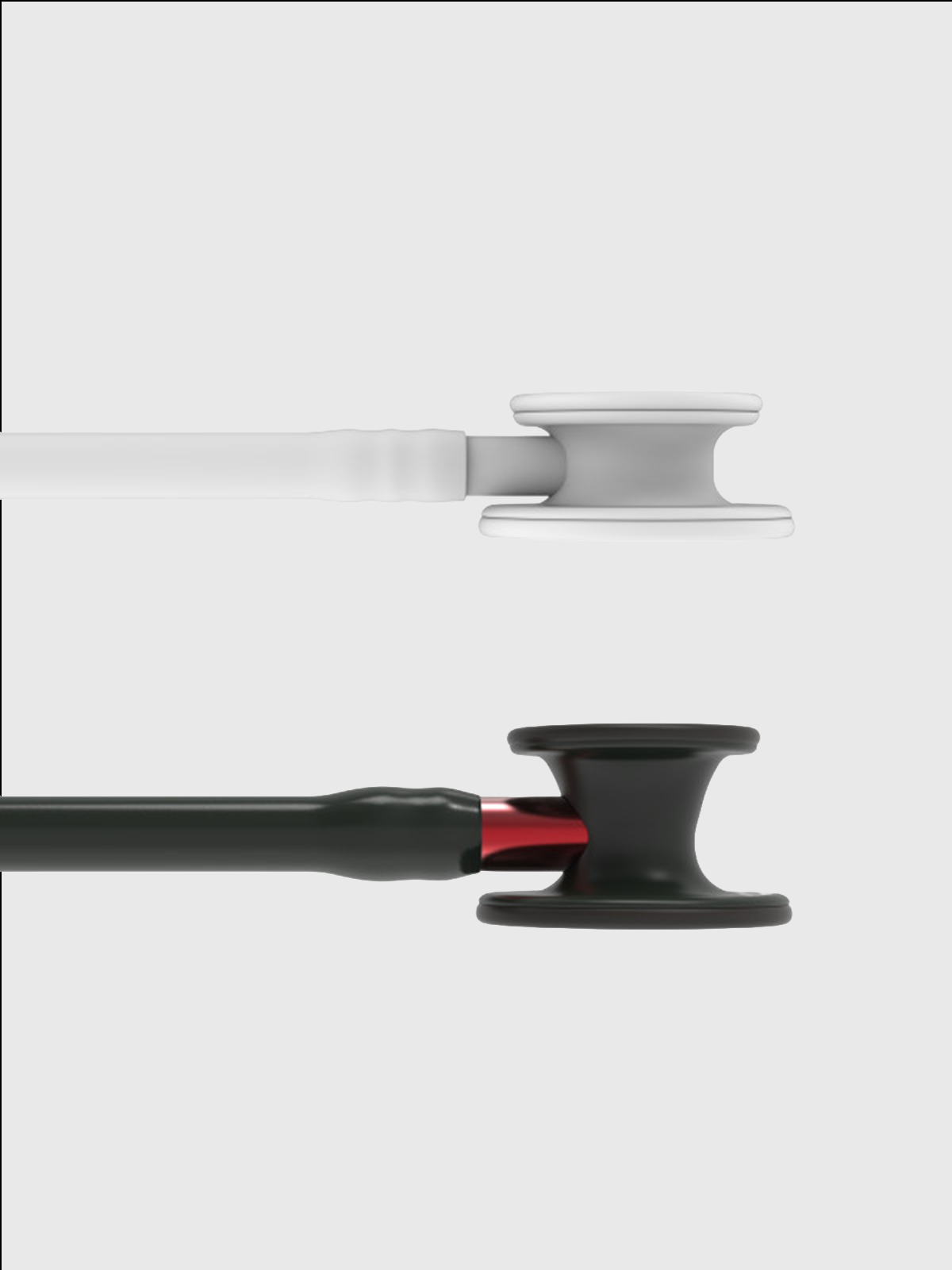 Cardiology IV 6200 with Black Finish Chestpiece, Black Tube and Red Stem