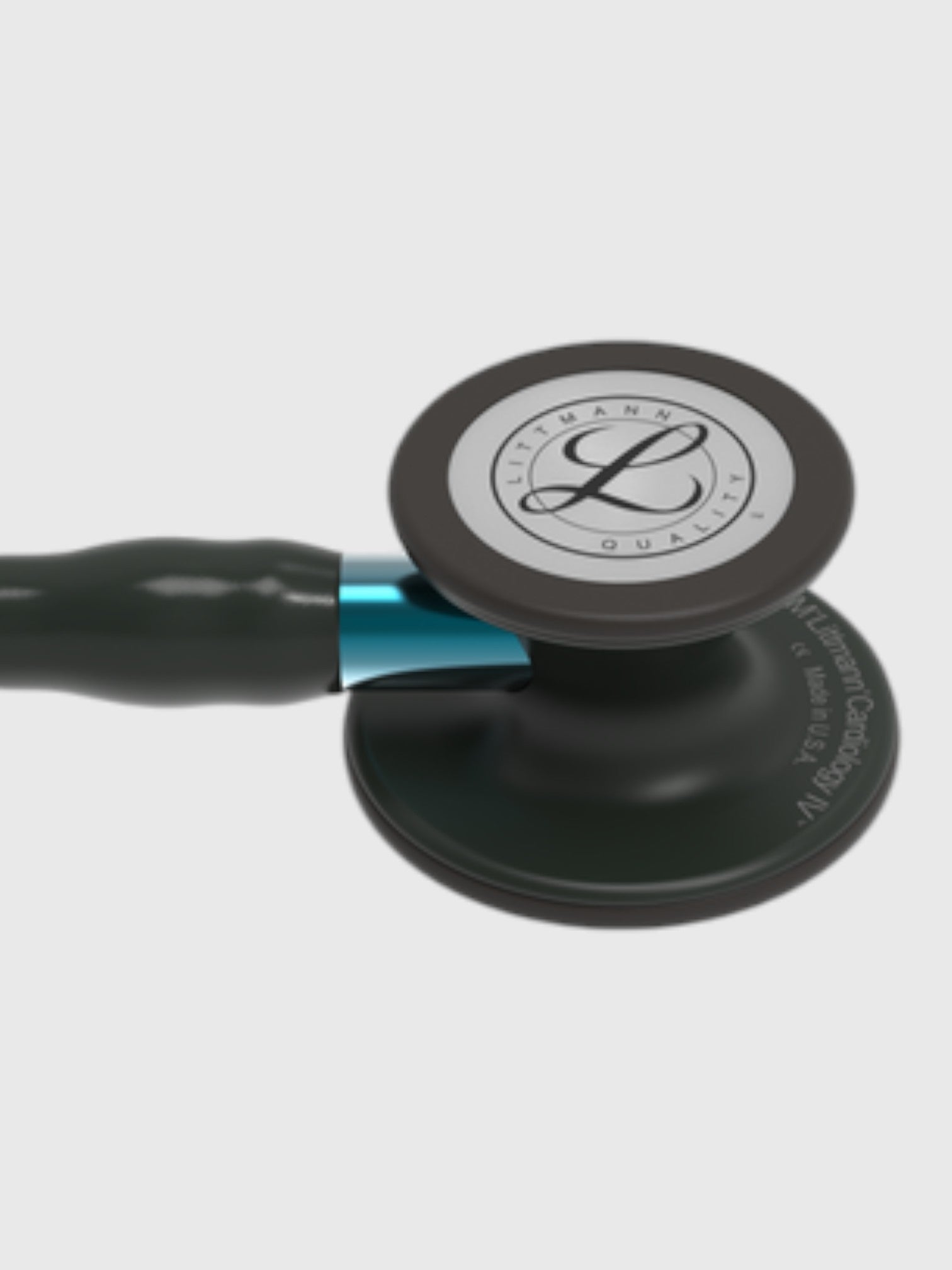 Cardiology IV 6201 with Black Finish Chestpiece, Black Tube and Blue Stem