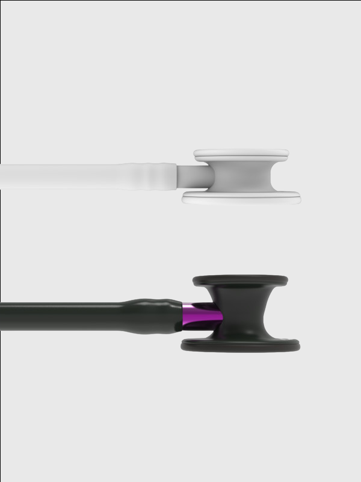 Cardiology IV 6203 with Black Finish Chestpiece, Black Tube and Violet Stem