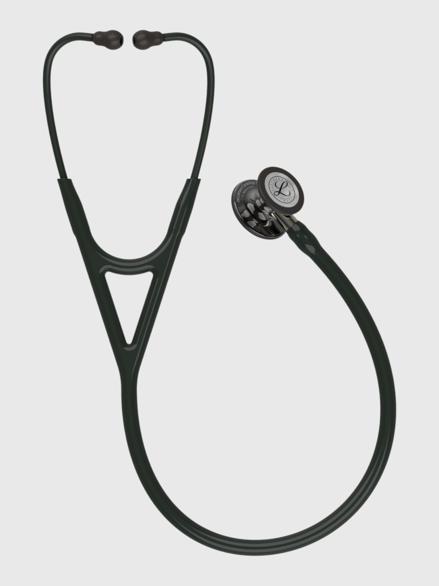 Cardiology IV 6204 with High Polish Smoke Finish Chestpiece, Caribbean Black Tube and Champagen Stem