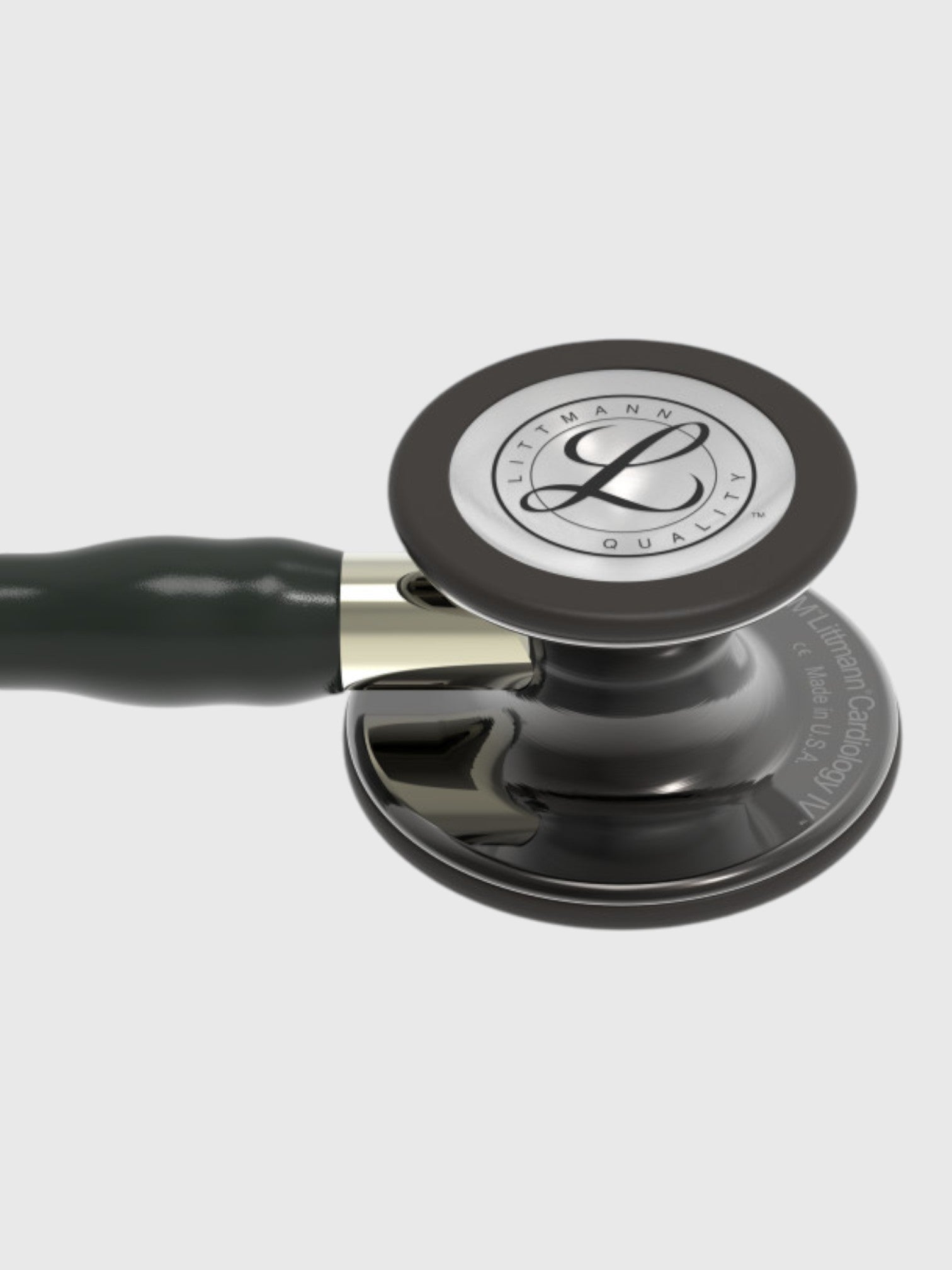 Cardiology IV 6204 with High Polish Smoke Finish Chestpiece, Caribbean Black Tube and Champagen Stem