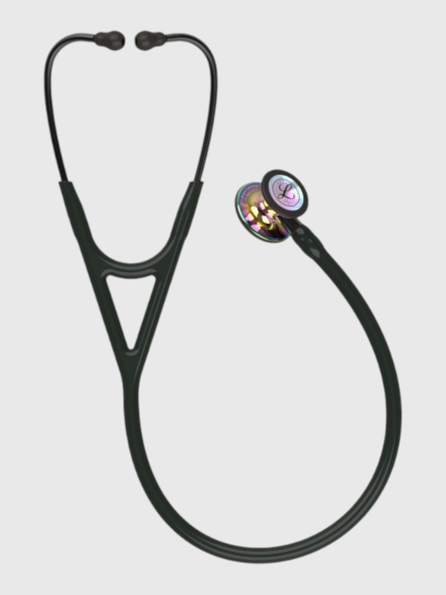 Cardiology IV 6240 with High Polish Rainbow Finish Chestpiece, Black Tube and Smoke Stem