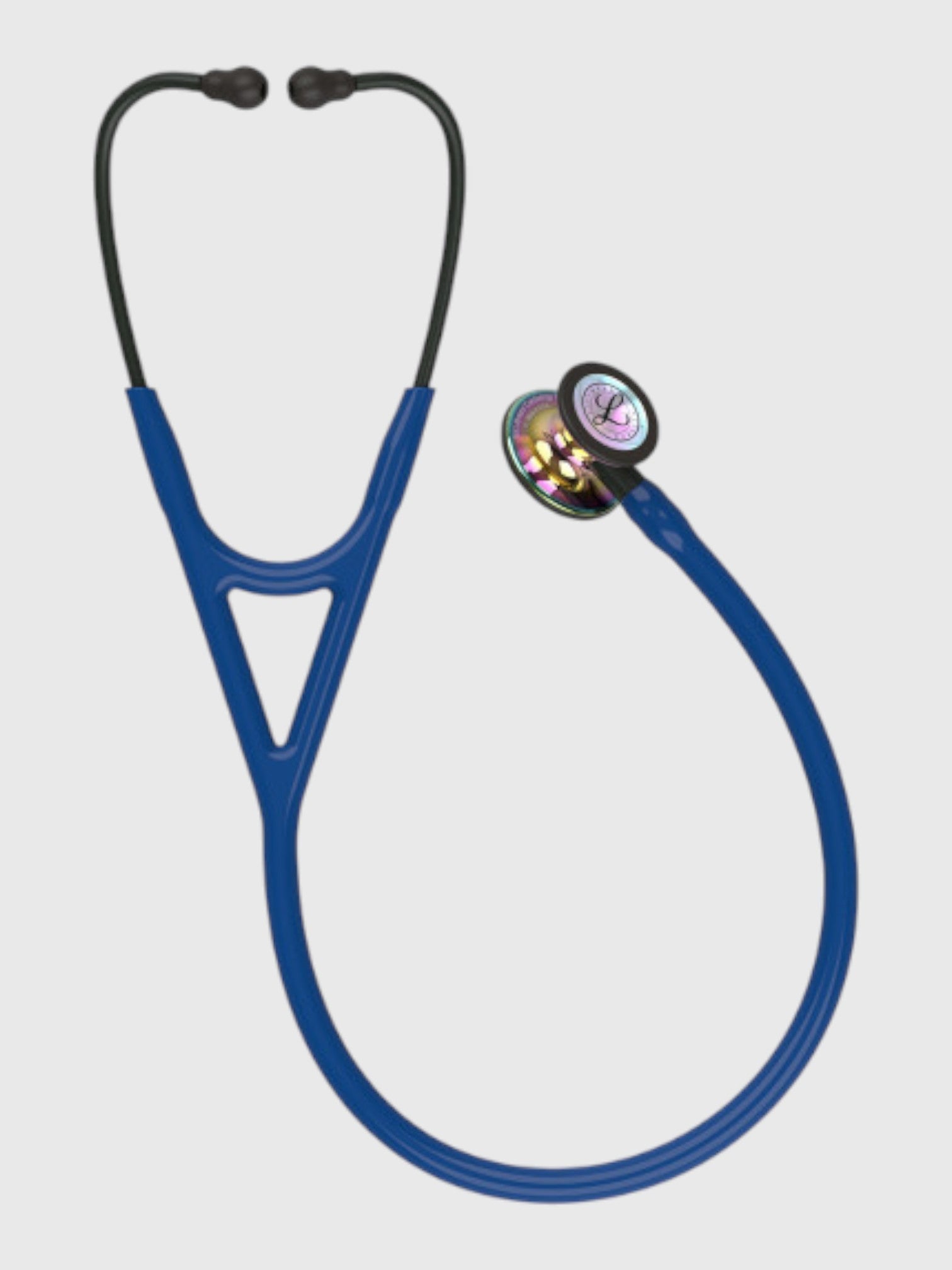 Cardiology IV 6242 with High Polish Rainbow Finish Chestpiece, Navy Tube and Black Stem