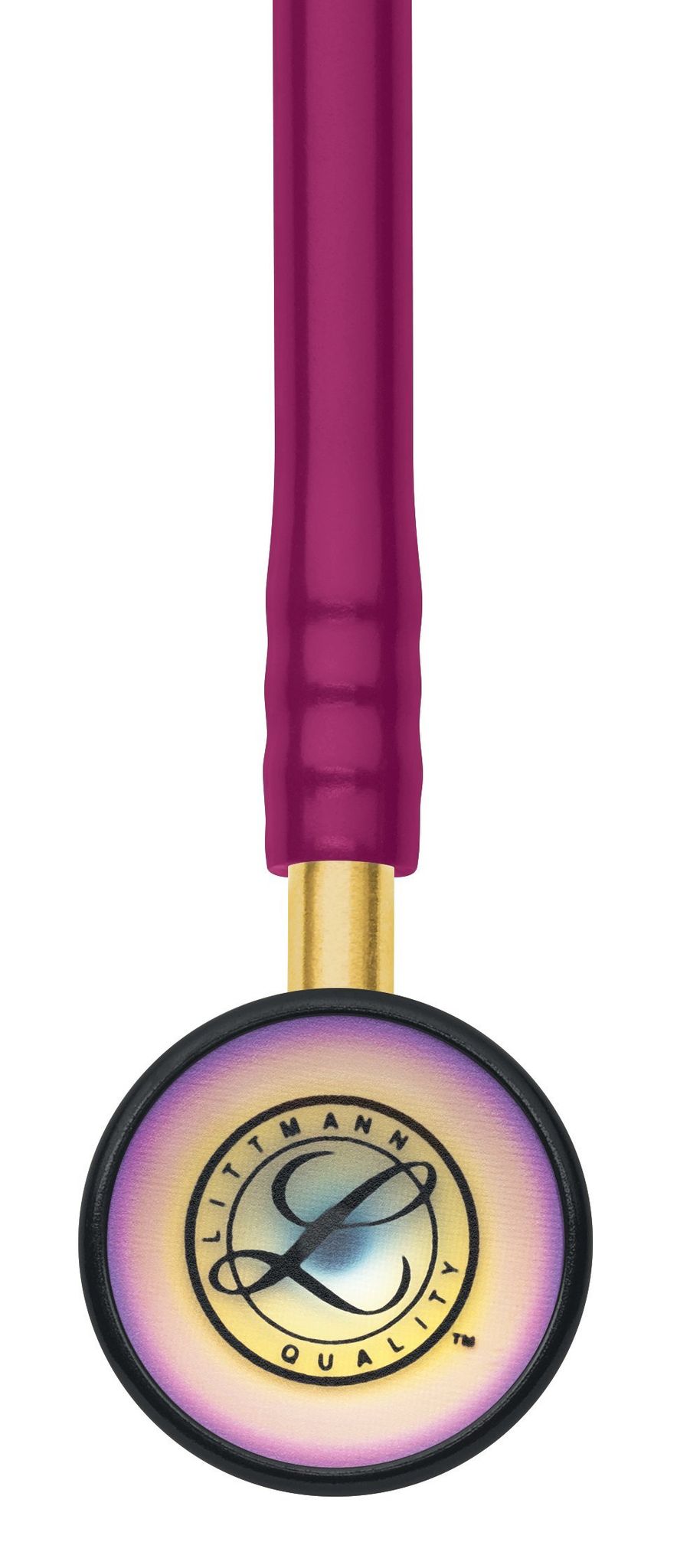 3M™ Littmann® Classic II Infant Stethoscope, Rainbow-finish Chestpiece, Raspberry Tube, 28 in, 2157